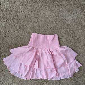 Boutique Pink Ruffled Women's Skirt